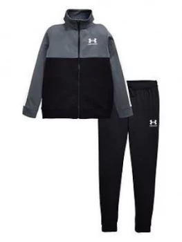 Image of Urban Armor Gear Colour Block Knit Track Suit - Black/White
