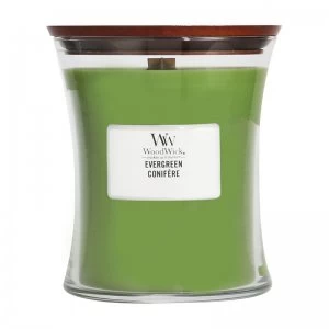 Image of WoodWick Evergreen Medium Jar Candle 275g