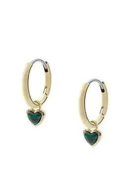 Image of Fossil Georgia Ladies Hoop Earrings Stainless Steel