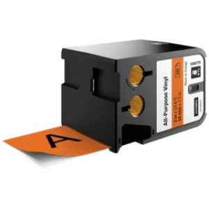 Image of Dymo 1868770 Black on Orange Label Tape 54mm x 7.5m