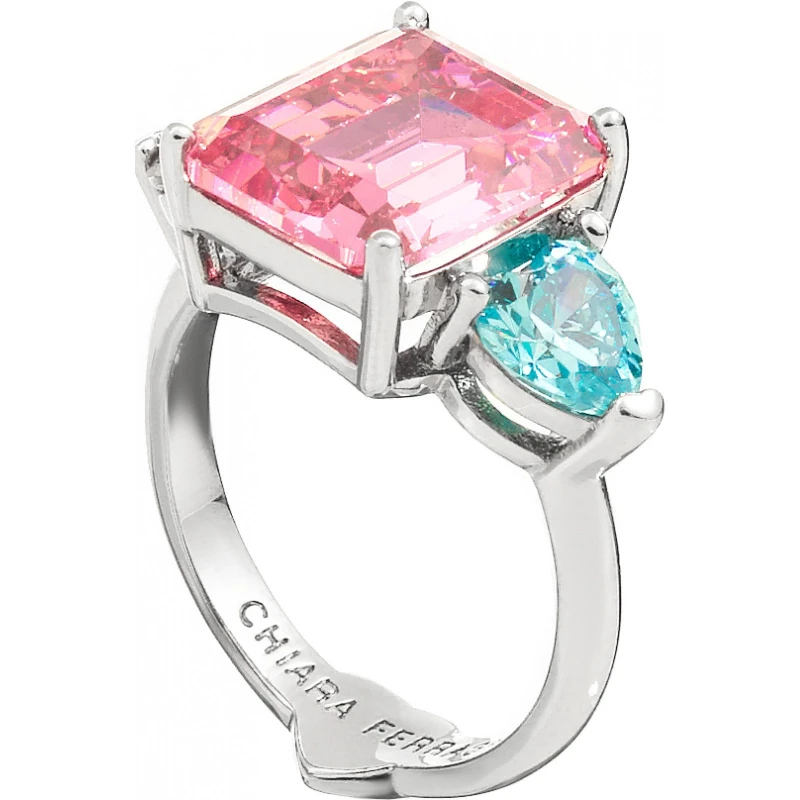 Image of Chiara Ferragni Womens Rainbow Stackable Stack Rings Multi female 16