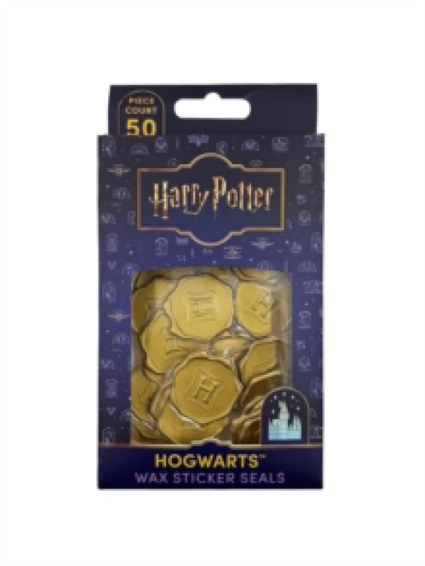 Image of Harry Potter: Hogwarts Gold Wax Sticker Seals (Set of 50) Novelty book