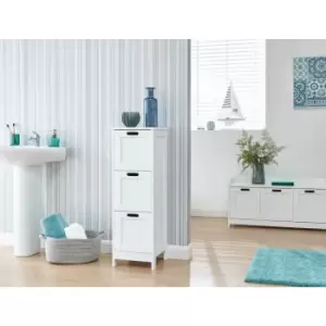 Image of Colonial 4 Drawer Slim Chest Grey