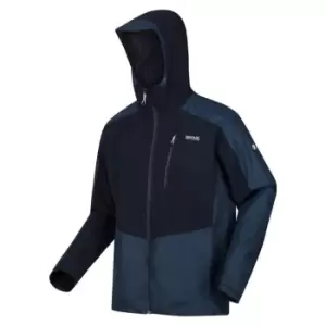 Image of Regatta Highton II Waterproof Stretch Jacket - Navy/BluWing