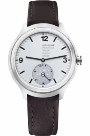 Image of Mens Mondaine Helvetica Smart Bluetooth Hybrid Activity Tracker Alarm Watch MH1B2S80LG