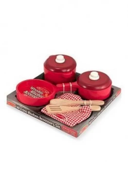 Image of Melissa and Doug Wooden Kitchen Accessory Set.