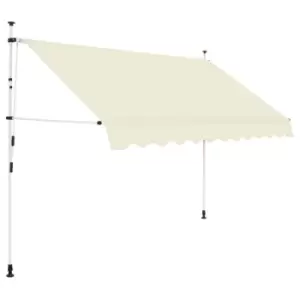 Image of Vidaxl Manual Retractable Awning 300cm Cream