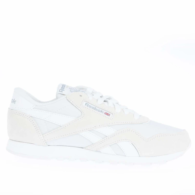 Image of Reebok Cloud White Classic Nylon Shoes White Female 5 208016UK