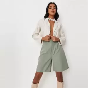 Image of Missguided Tall Tailored Shorts - Green