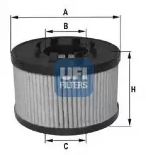 Image of 2504300 UFI Oil Filter Oil Cartridge