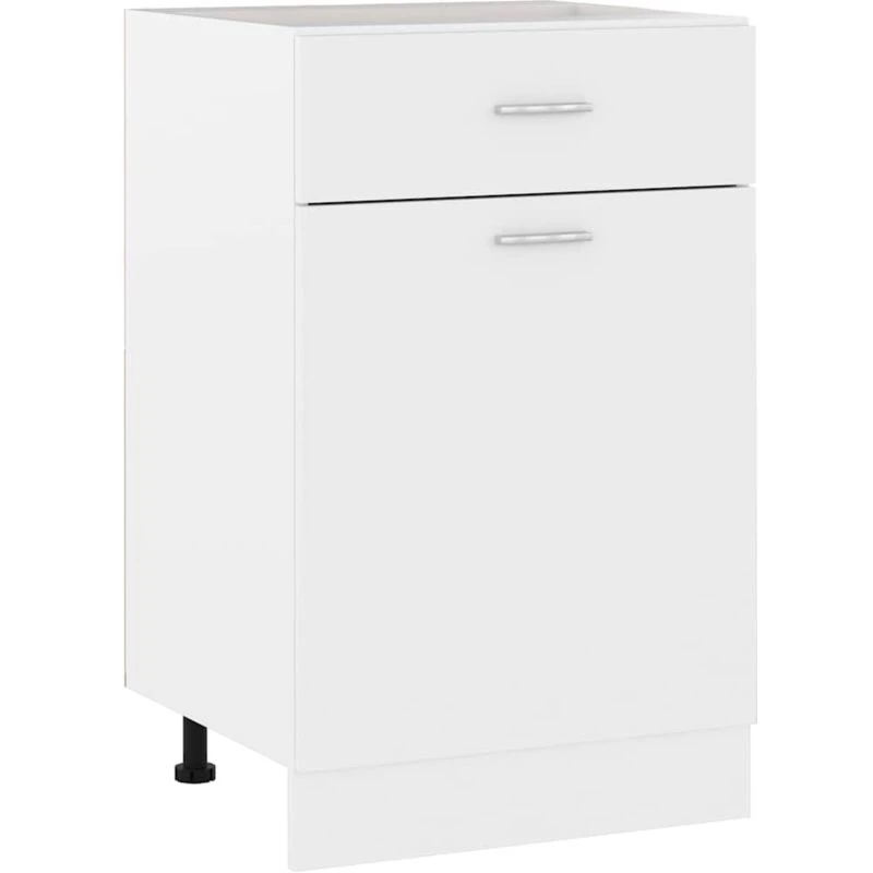 Image of VIDAXL Drawer Bottom Cabinet Lyon White 50x46x81.5cm Engineered Wood Vidaxl 8720286132074