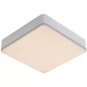 Image of Lucide CERES-LED - Flush Ceiling Light Bathroom - LED Dim. - 1x30W 3000K - IP44 - White