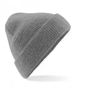 Image of Beechfield Unisex Reflective Beanie (One Size) (Graphite Grey)
