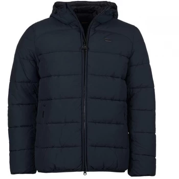 Image of Barbour International Court Quilted Jacket - Black BK11