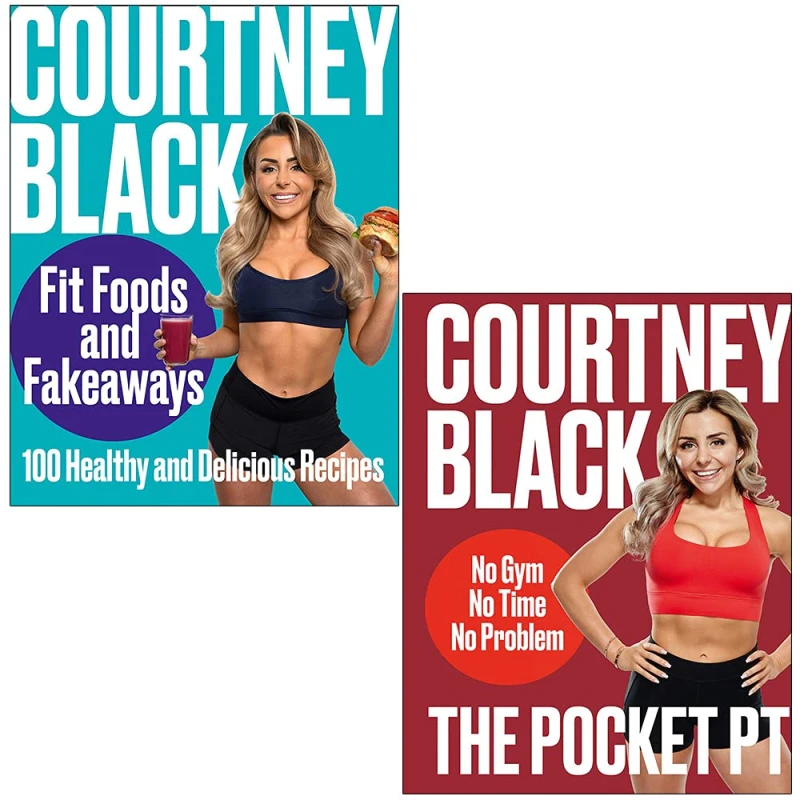 Image of Courtney Black Collection 2 Books Set Fit Foods and Fakeaways, The Pocket PT Hardcover Courtney Black Books