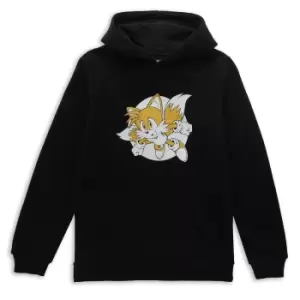 Image of Sonic The Hedgehog Tails Fly Kids Hoodie - Black - 7-8 Years