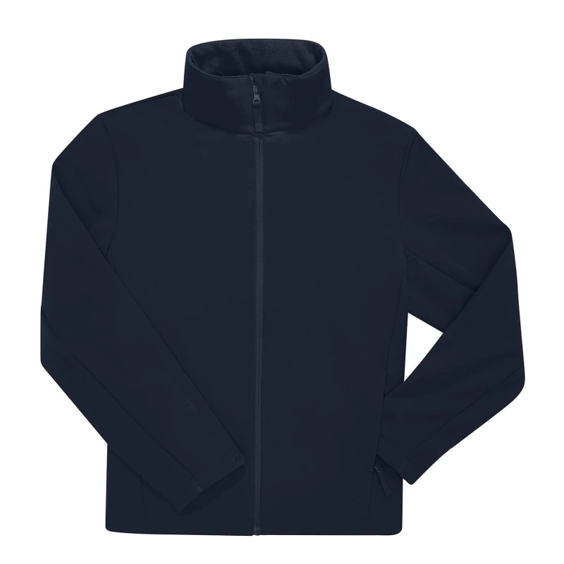 Image of B&C Mens Reset 3 Layer Soft Shell Jacket in Navy Size: XS Navy Male XS