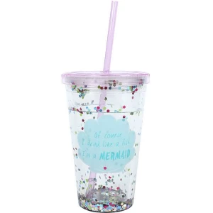 Image of Of Course I drink like a Fish...Sequin Drinking Cup with Water