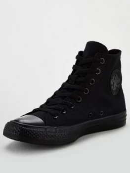 Image of Converse Chuck Taylor All Star Hi, Black, Size 7, Men
