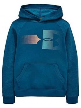 Image of Urban Armor Gear Boys Rival Logo Hoodie Teal Teal Size 9 10 Years