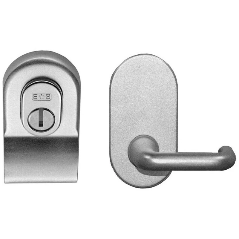 Image of Loops Euro Security Cylinder Pull with Lever Works with Euro Nightlatch Satin Chrome Multi unisex