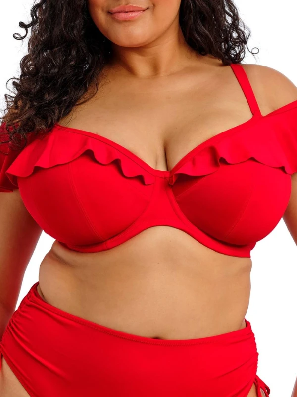 Image of Elomi ELOMI PLAIN SAILING PLUNGE BIKINI TOP Lava RED - Elomi - Size: 36GG Lava RED Female 36GG XY69705