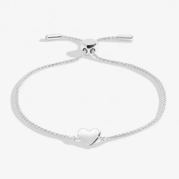 Image of Mini Charms Heart Silver Plated 24.5cm Adjustable Bracelet 7137