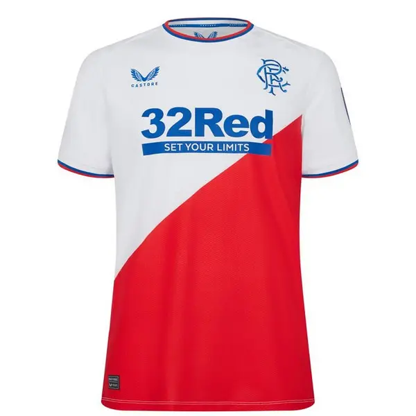 Image of Castore Rangers Authentic Away Shirt 2022 2023 Adults - White S