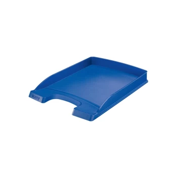 Image of Plus A4 Slim Letter Tray - Blue - Outer Carton of 10