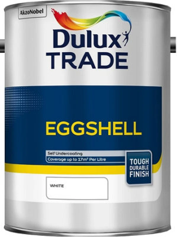 Image of Dulux Trade Eggshell - White - 5L