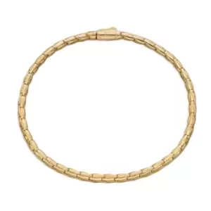 Image of JG Signature 9ct Gold Textured Tubular Bracelet