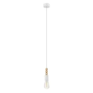Image of Netlighting Simon Slim Pendant Ceiling Lights White, 1x E27
