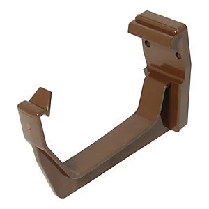 Image of FloPlast RKS1BR Square Line Gutter Fascia Bracket - Brown