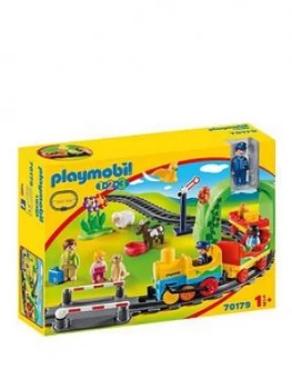 Image of Playmobil 1.2.3 My First Train Set