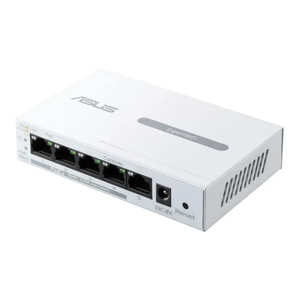 Image of ASUS ExpertWiFi EBP15 5-Port Gigabit PoE+ Desktop Switch