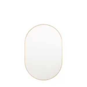 Image of Malton Oval Wall Mirror Gold