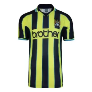 Image of Score Draw Manchester City 1999 Wembley Retro Football Shirt