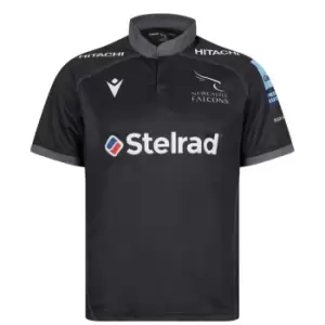 Image of Macron Newcastle Falcons Home Jersey Mens - Black