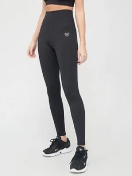 Image of Pink Soda Alley Tights - Black/Silver, Size 12, Women