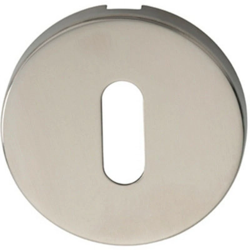 Image of Loops 52mm Standard Lock Profile Open Escutcheon Concealed Fix Polished Steel Metallics unisex