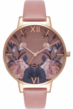 Image of Ladies Olivia Burton Enchanted Garden Rose & Rose Gold Watch OB16EG74