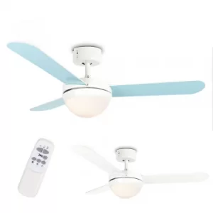 Image of Taurus 42" Duck Egg Blue Ceiling Fan with Remote Control