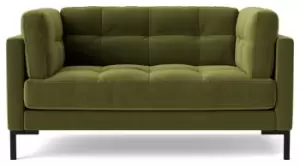 Image of Swoon Landau Velvet Cuddle Chair - Fern Green