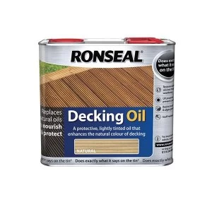 Image of Ronseal Decking Oil Natural Clear 5 Litre