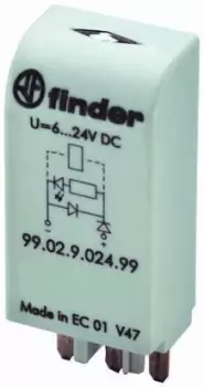 Image of Finder, 60V dc Interface Relay Module, Plug In