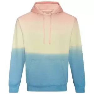 Image of Awdis Unisex Adult Tie Dye Hoodie (L) (Pastel Sunset Dip)