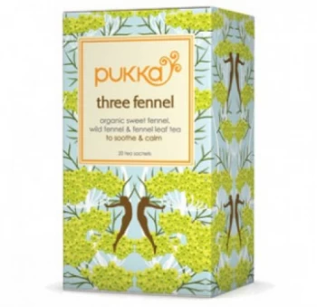 Image of Pukka Tea Three Fennel Envelopes 20's - Pack of 1