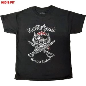 Image of Motorhead - Shiver Me Timbers Kids 9 - 10 Years T-Shirt - Black