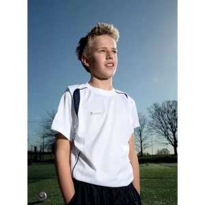 Image of Precision Ultimate Moisture Management Tee White/Navy 34-36"