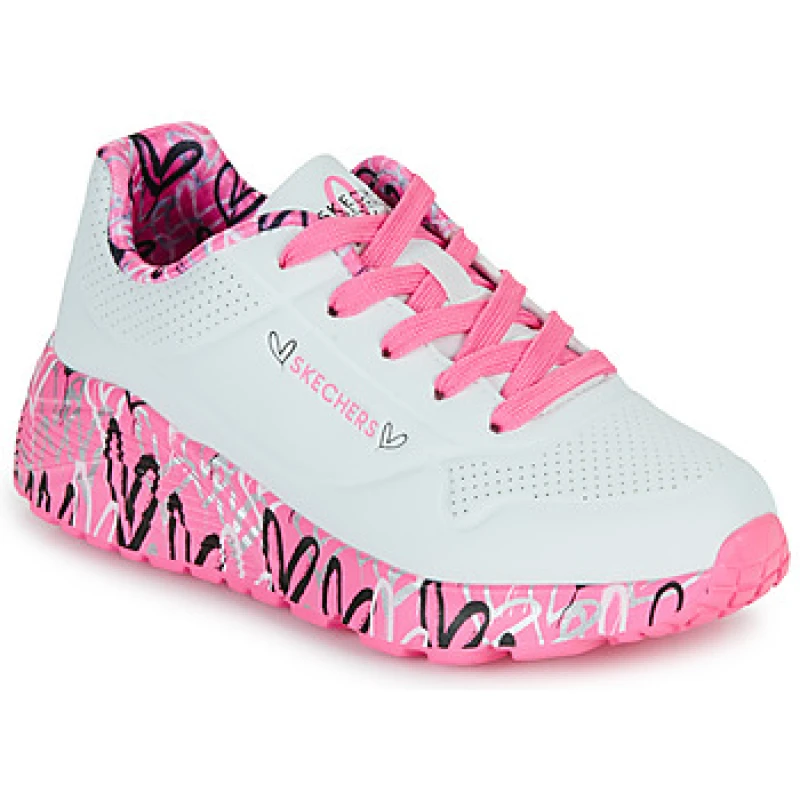 Image of Skechers x JGoldcrown Uno Lite Low Trainers Juniors - Pink Pink 3